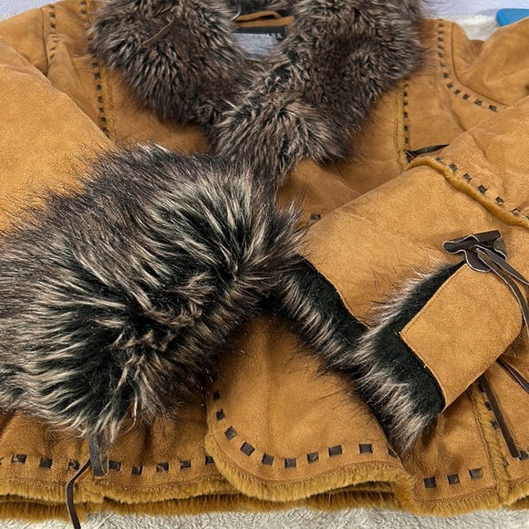 Regent Park faux Fur suede look penny Lane jacket … - Picture 10 of 10